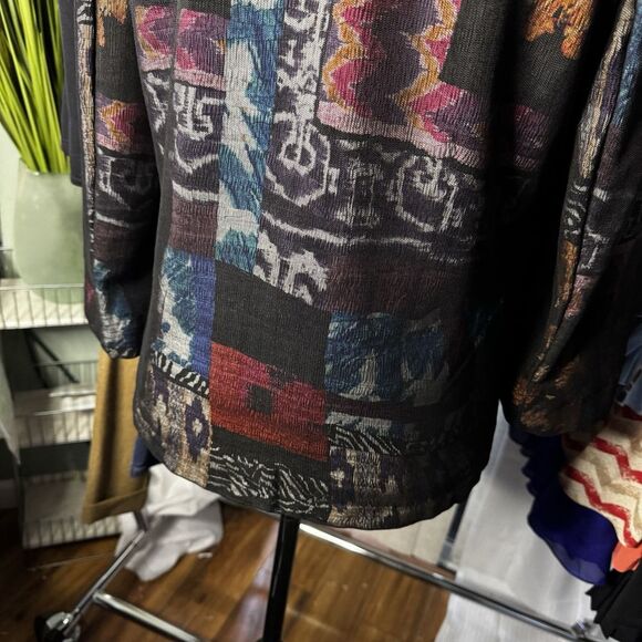 Alberto Makali Women’s M Colorblock Open Jacket Blazer Black Mesh Cover - Picture 6 of 9